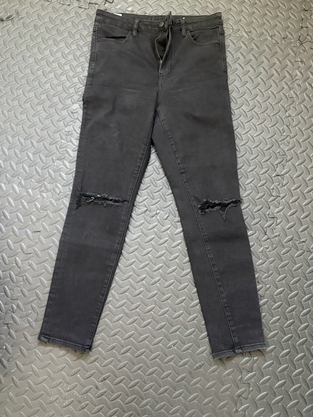 American Eagle Outfitters Black Ripped Jeggings